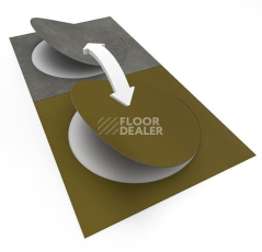 Forbo Allura Material 63578DR7 khaki circle фото 3 | FLOORDEALER